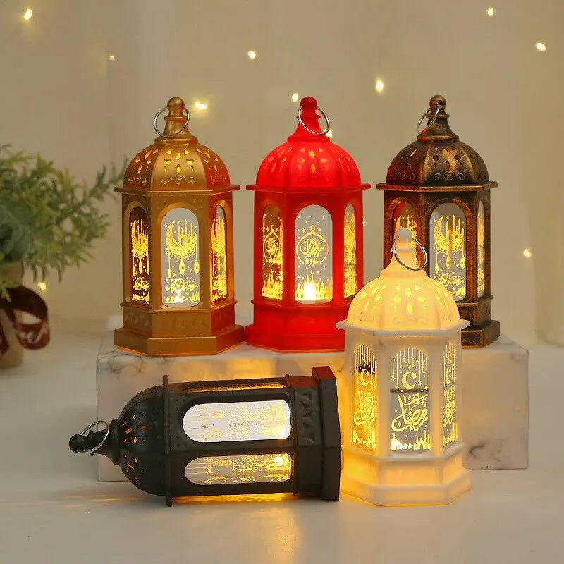 LED Ramadan Lantern | Decorative Eid Mubarak Light for Home & Table Decor