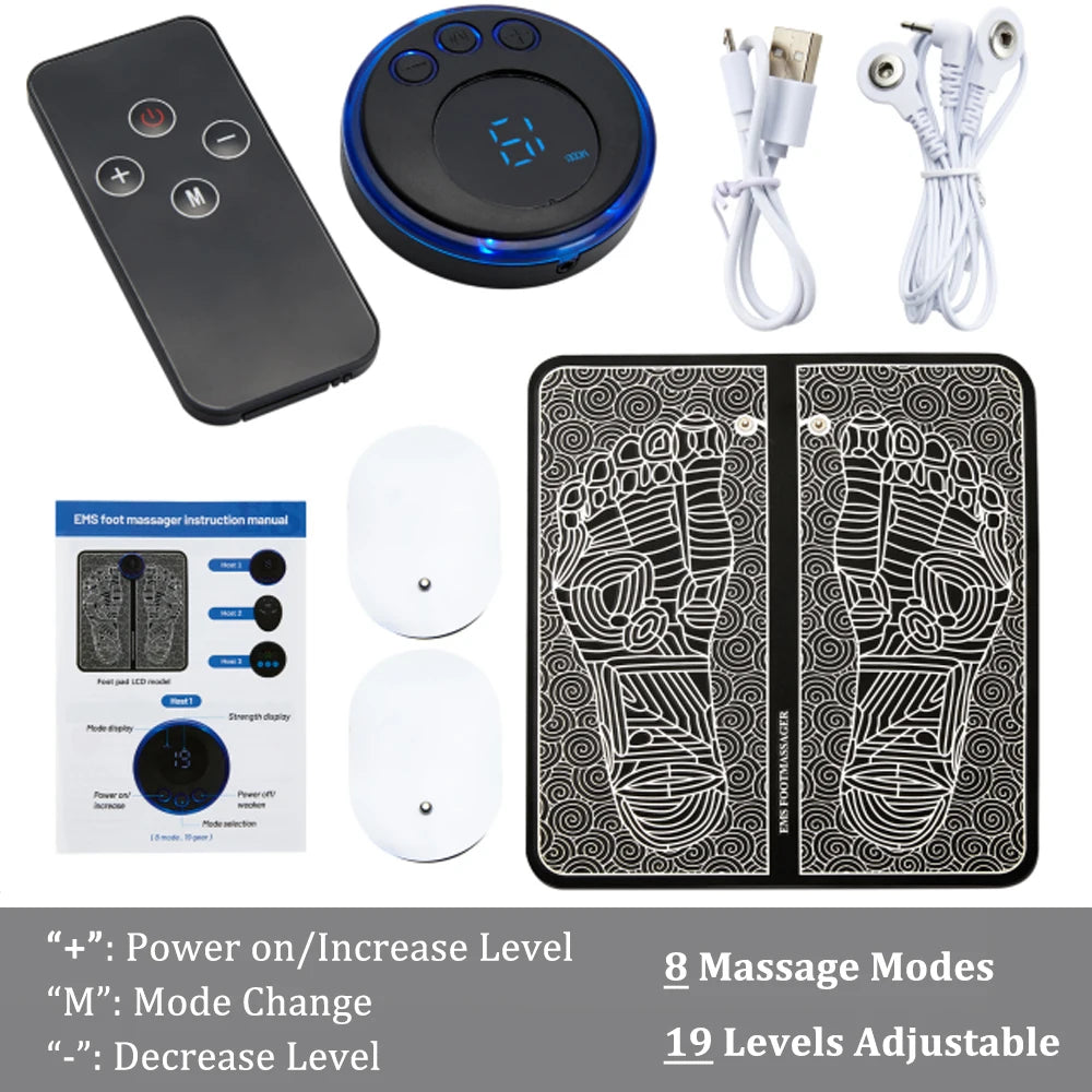 EMS Foot Massager Mat | Electric Muscle Stimulator for Relaxation & Recovery