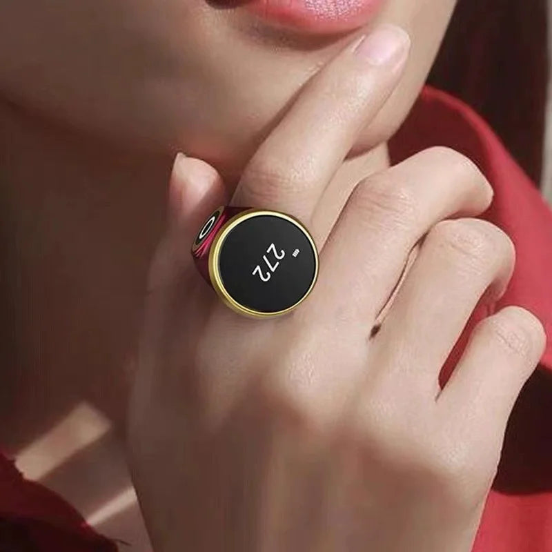 Digital Tasbih Counter Ring | Rechargeable Zikr Prayer Counter
