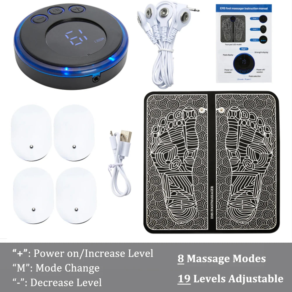EMS Foot Massager Mat | Electric Muscle Stimulator for Relaxation & Recovery