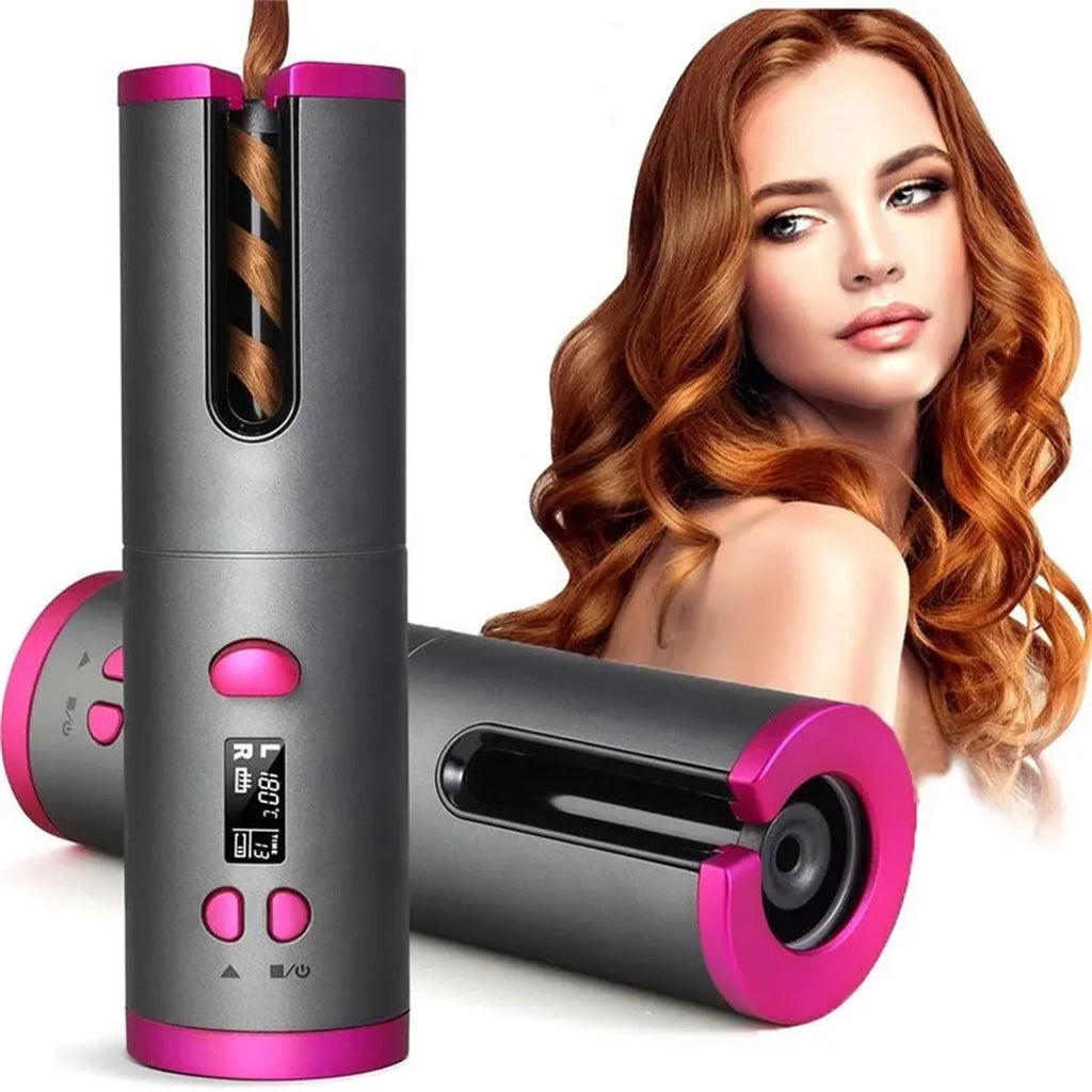 Cordless Automatic Hair Curler | Fast Heat Rechargeable Styling Tool
