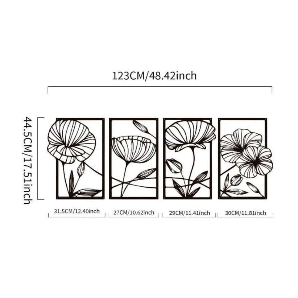 Minimalist Metal Wall Art  | Modern Home Decor