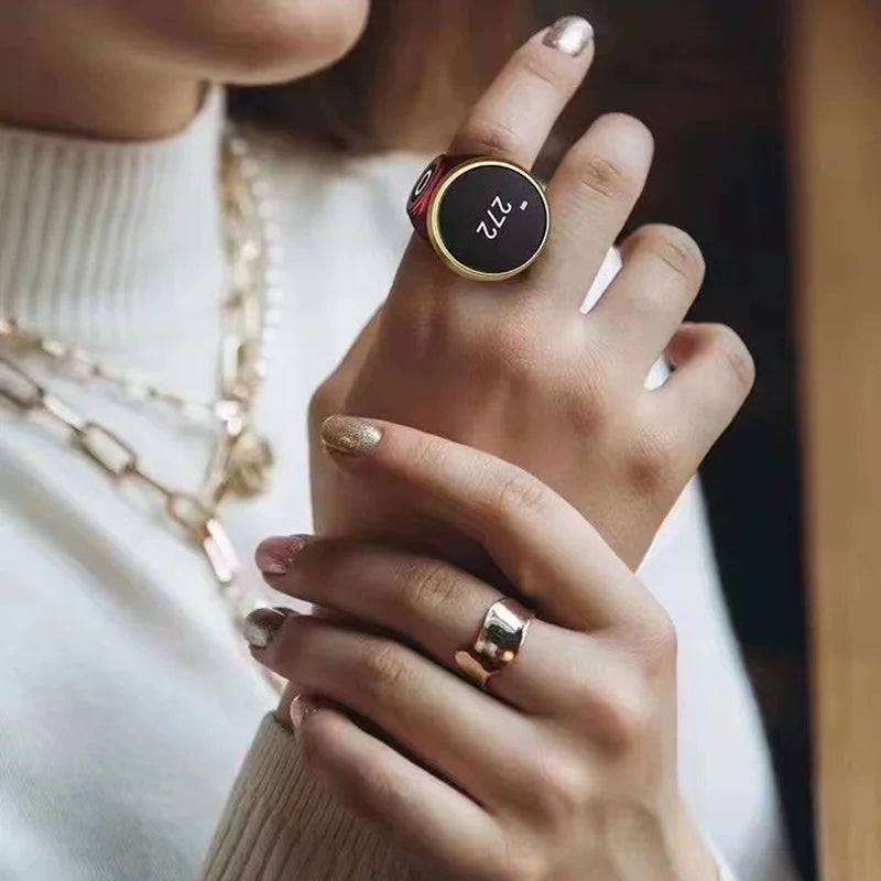 Digital Tasbih Counter Ring | Rechargeable Zikr Prayer Counter