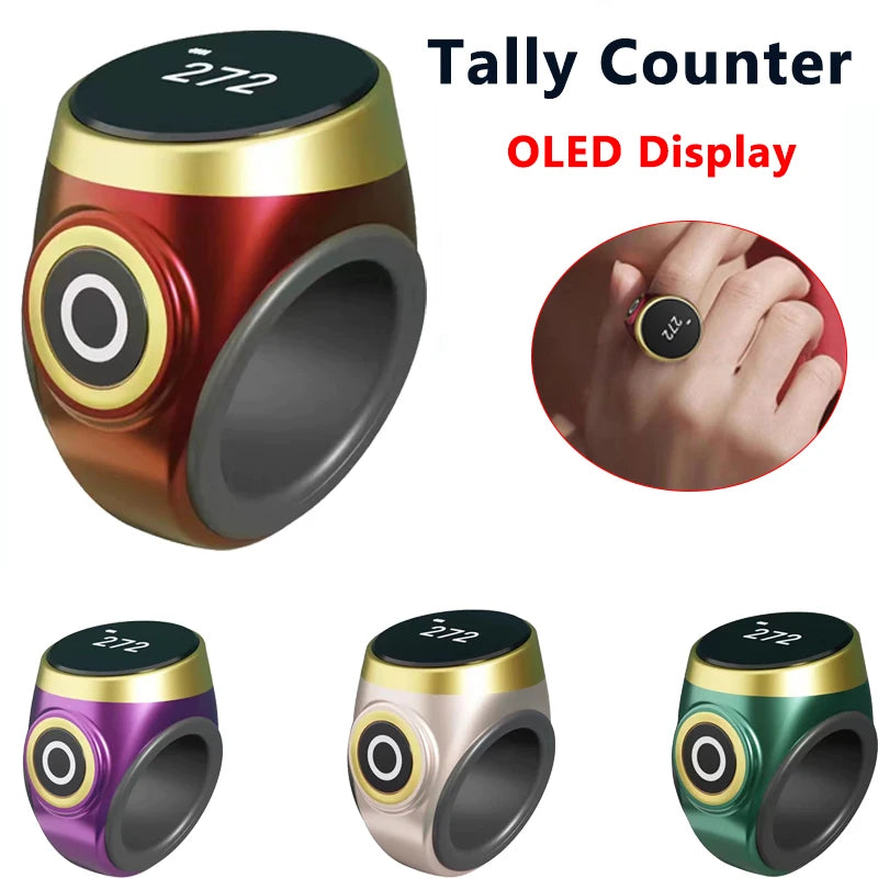 Digital Tasbih Counter Ring | Rechargeable Zikr Prayer Counter