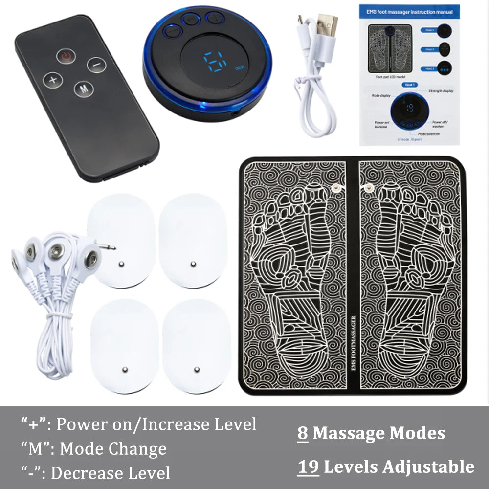 EMS Foot Massager Mat | Electric Muscle Stimulator for Relaxation & Recovery